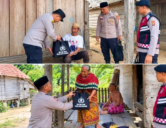 Jumat Berkah Polsek Batanghari Leko: 10 Paket Sembako dan Dialog Warga